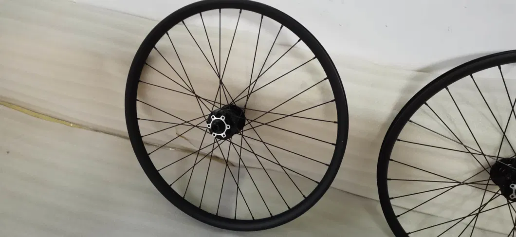 24" Tubeless Disc Brake Wheelset Bicycle Thru-Axle Wheel Mountain Suspension Bicycle Wheels